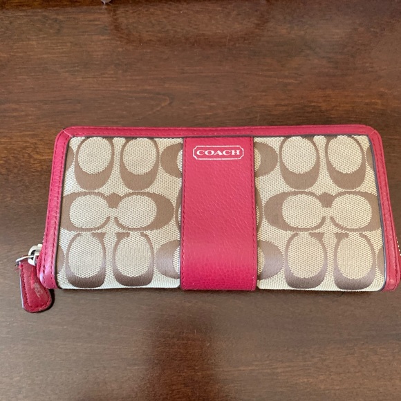 Coach Park Hono red leather bag and wallet EUC - Picture 9 of 15